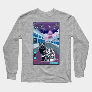 Cat Of Ukiyo-e 2 Color Inverted Long Sleeve T-Shirt